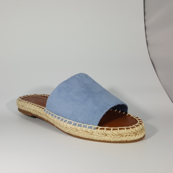 The Flexx Vegan Blue Slip On Espadrille Sandal - Picture 2 of 4